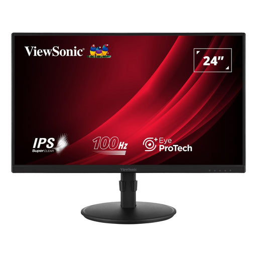 Viewsonic VA2408-HDJ 24 Inch IPS Monitor, Full HD, 100Hz, 5ms, VGA, HDMI, Display Port, Height Adjust, Pivot, Swivel, Int PSU, VESA-Monitors-Gigante Computers