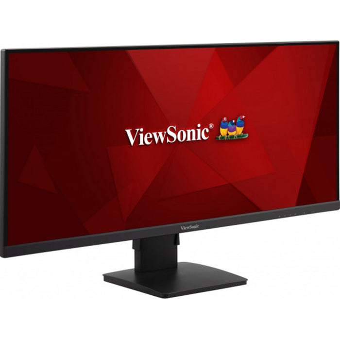 Viewsonic VA3456-MHDJ 34" IPS Ultra-Wide Monitor, 2xHDMI, Display Port, WQHD, 75Hz, 4ms, Freesync, Speakers, VESA, Height Adjust, Black-Monitors-Gigante Computers