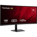 Viewsonic VA3820C 38 Inch UltraWide Quad HD LED Curved Monitor with USB-C Hub, 4.8ms, HDMI, Display Port, 3840 x 1600, 75Hz, Speakers, Height Adjustable, Black-Monitors-Gigante Computers