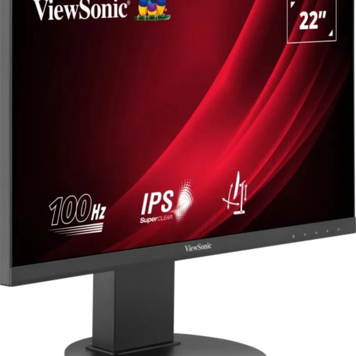 Viewsonic VG Series VG2208A LED Monitor 22 Inch With USB Hub, 1920 x 1080, Full HD Black, 100Hz, 5ms, HDMI, DisplayPort-Monitors-Gigante Computers