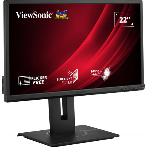 Viewsonic VG2240 22 Inch Full HD Monitor, Widescreen, 60Hz, 5ms, VGA, HDMI, DisplayPort, USB 3.2, Speakers, Height Adjust, Pivot, Swivel-Monitors-Gigante Computers