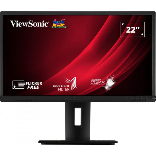 Viewsonic VG2240 22 Inch Full HD Monitor, Widescreen, 60Hz, 5ms, VGA, HDMI, DisplayPort, USB 3.2, Speakers, Height Adjust, Pivot, Swivel-Monitors-Gigante Computers