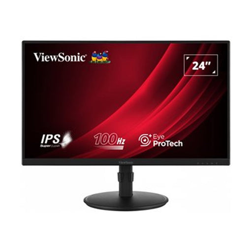 Viewsonic VG2408A 24 Inch Monitor, Full HD, 100Hz, 5ms, HDMI, Display Port, VGA, USB Hub, Height Adjust, Swivel, Pivot, Speakers.-Monitors-Gigante Computers