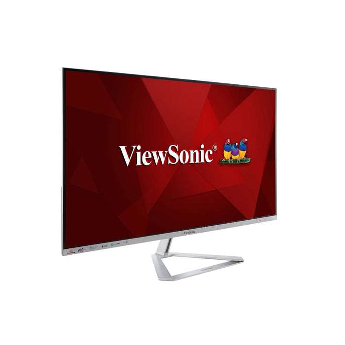 Viewsonic VX3276-4K-mhd 32 Inch 4K Entertainment Gaming Monitor, 60Hz, 4ms, Speakers, Dual HDMI, Display Port, Mini Display Port, VESA, Silver-Monitors-Gigante Computers