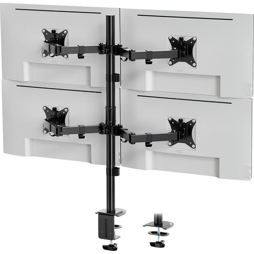 VonHaus Quad Monitor Stand for 13-32" Screens, Four Screen Monitor Desk Mount, Height Adjustable, Easy Assemble Stand with Full Tilt, Rotation & Swivel Arms, VESA 75x75 & 100x100mm-Accessories-Gigante Computers