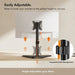 VonHaus Single Monitor Mount and Stand for 13-32 Inch Screens, VESA dimensions 75x75mm and 100x100mm-Accessories-Gigante Computers
