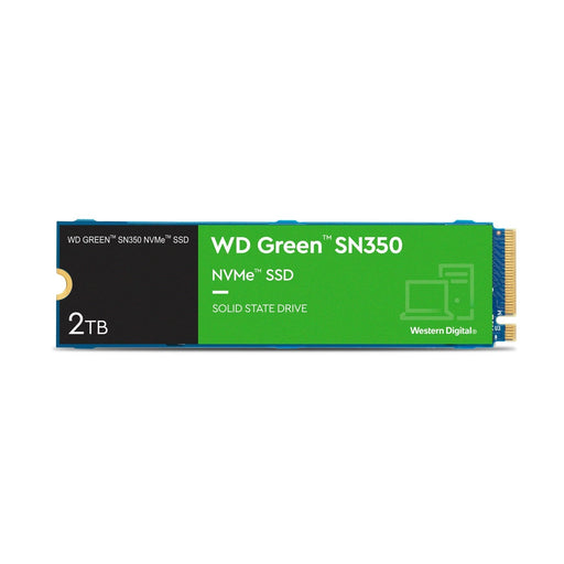 WD 2TB Green SN350 M.2 NVMe SSD, M.2 2280, PCIe3, QLC NAND, R/W 3200/3000 MB/s, 500K/450K IOPS-Internal SSD Drives-Gigante Computers