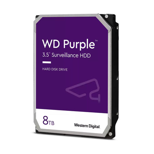 WD 3.5", 8TB, SATA3, Purple Surveillance Hard Drive, 256MB Cache, OEM-Internal Hard Drives-Gigante Computers