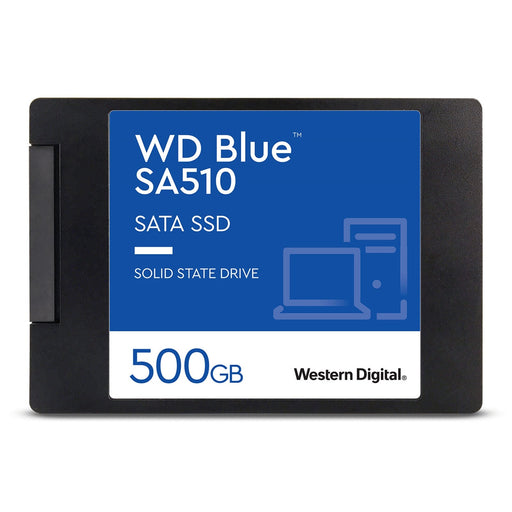 WD 500GB Blue SA510 G3 SSD, 2.5", SATA3, R/W 560/510 MB/s, 90K/82K IOPS, 7mm-Internal SSD Drives-Gigante Computers