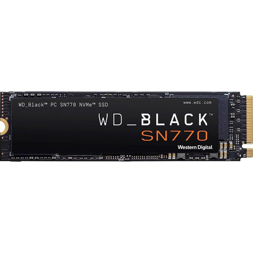 WD Black SN770 (WDS200T3X0E) NVMe SSD, M.2 Interface, PCIe Gen4, 2280, Read 5150MB/s, Write 4850MB/s, 5 Year Warranty-Hard Drives-Gigante Computers