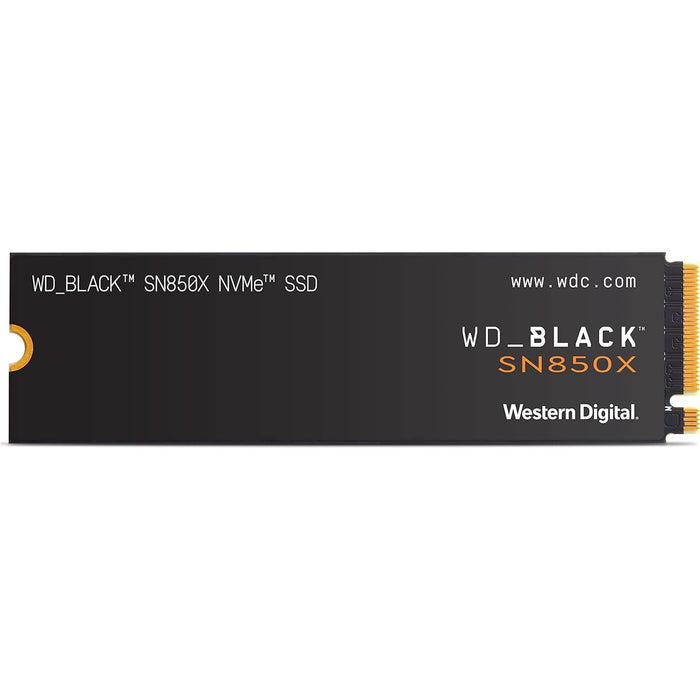 WD Black SN850X (WDS200T2X0E) 2TB NVMe SSD, M.2 Interface, PCIe Gen4, 2280, Read 73000MB/s, Write 6300MB/s, 5 Year Warranty-Hard Drives-Gigante Computers