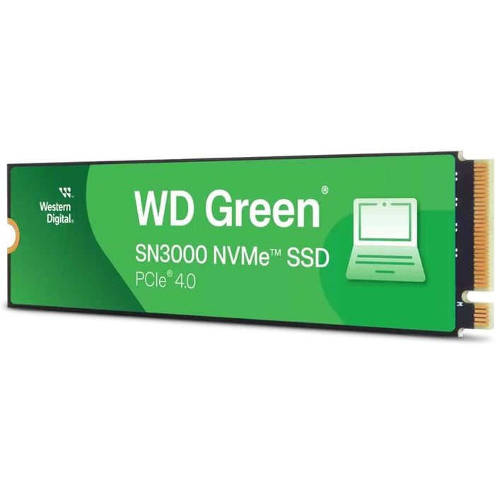 WD Green SN3000(WDS100T4G0E-00CPSO) 1TB NVMe SSD, M.2 Interface, PCIe Gen4, 2280, Read 5000MB/s, Write 4200MB/s, 3 Year Limited Warranty-Hard Drives-Gigante Computers