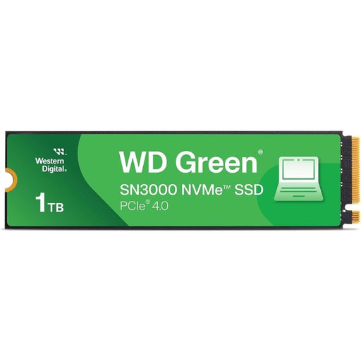 WD Green SN3000(WDS100T4G0E-00CPSO) 1TB NVMe SSD, M.2 Interface, PCIe Gen4, 2280, Read 5000MB/s, Write 4200MB/s, 3 Year Limited Warranty-Hard Drives-Gigante Computers