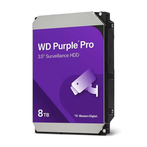 WD WD8002PURP Purple Pro 8TB SATA Surveillance Hard Drive, 7200RPM, 6Gb/s, 256MB Cache-Hard Drives-Gigante Computers