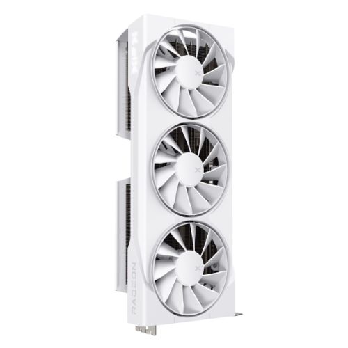 XFX Swift RX9070 OC White Gaming Edition, PCIe5, 16GB DDR6, HDMI, 3 DP, 2700MHz Clock, Overclocked-Graphics Cards-Gigante Computers