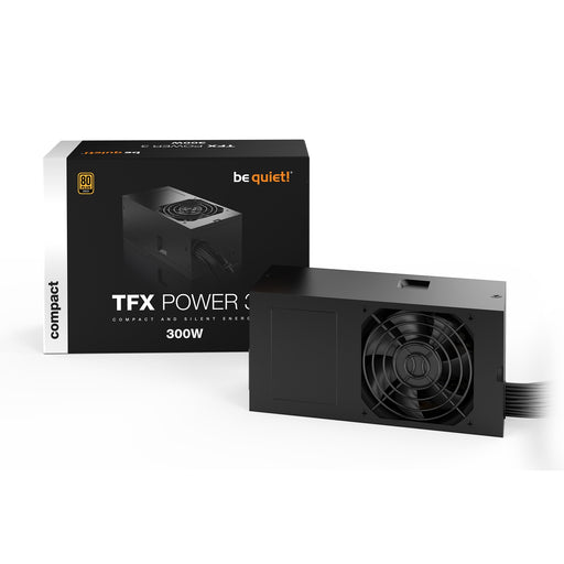 be quiet! 300W TFX Power 3, 80 PLUS Gold Wired PSU, Dual Rail, 26A +12V, Black, TFX PSU-Power Supplies-Gigante Computers