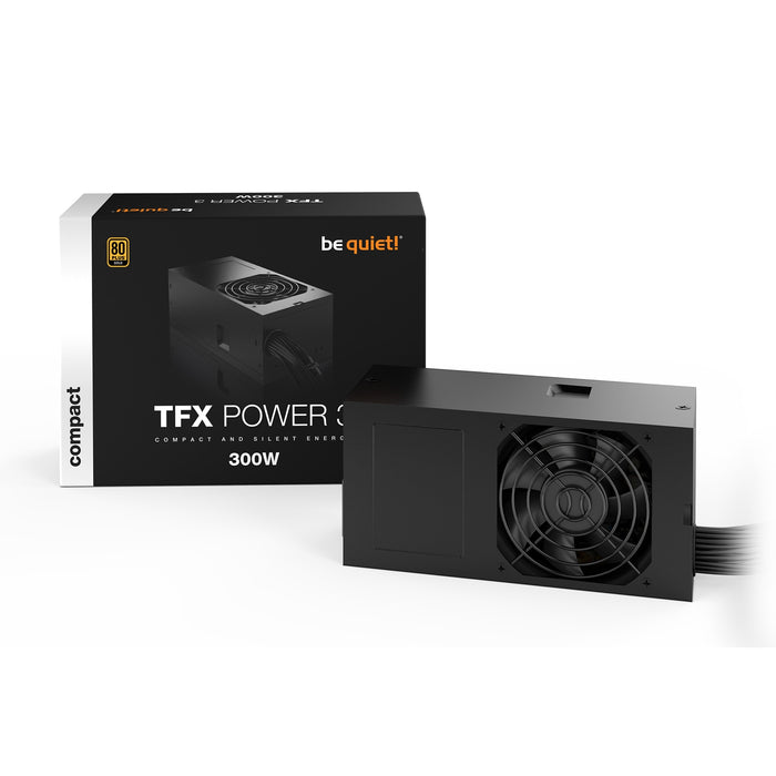 be quiet! 300W TFX Power 3, 80 PLUS Gold Wired PSU, Dual Rail, 26A +12V, Black, TFX PSU-Power Supplies-Gigante Computers
