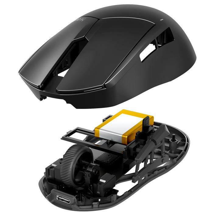 be quiet! Dark Perk | Ergo, Wireless Gaming mouse, Lightweight, 2.4GHz Wireless, Ergonomic Design, PixArt PAW3950 sensor, up to 32,000 DPI, Up to 110 Hours Battery Life, Up to 8,000 Hz Polling Rate-Mice-Gigante Computers