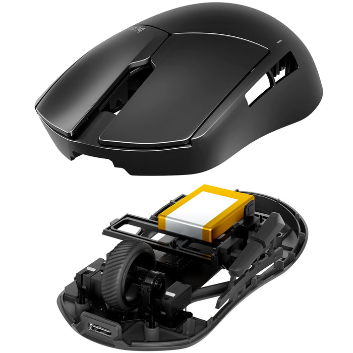 be quiet! Dark Perk | Sym, Wireless Gaming mouse, Lightweight, 2.4GHz Wireless, Symetrical Design, PixArt PAW3950 sensor, up to 32,000 DPI, Up to 110 Hours Battery Life, Up to 8,000 Hz Polling Rate-Mice-Gigante Computers