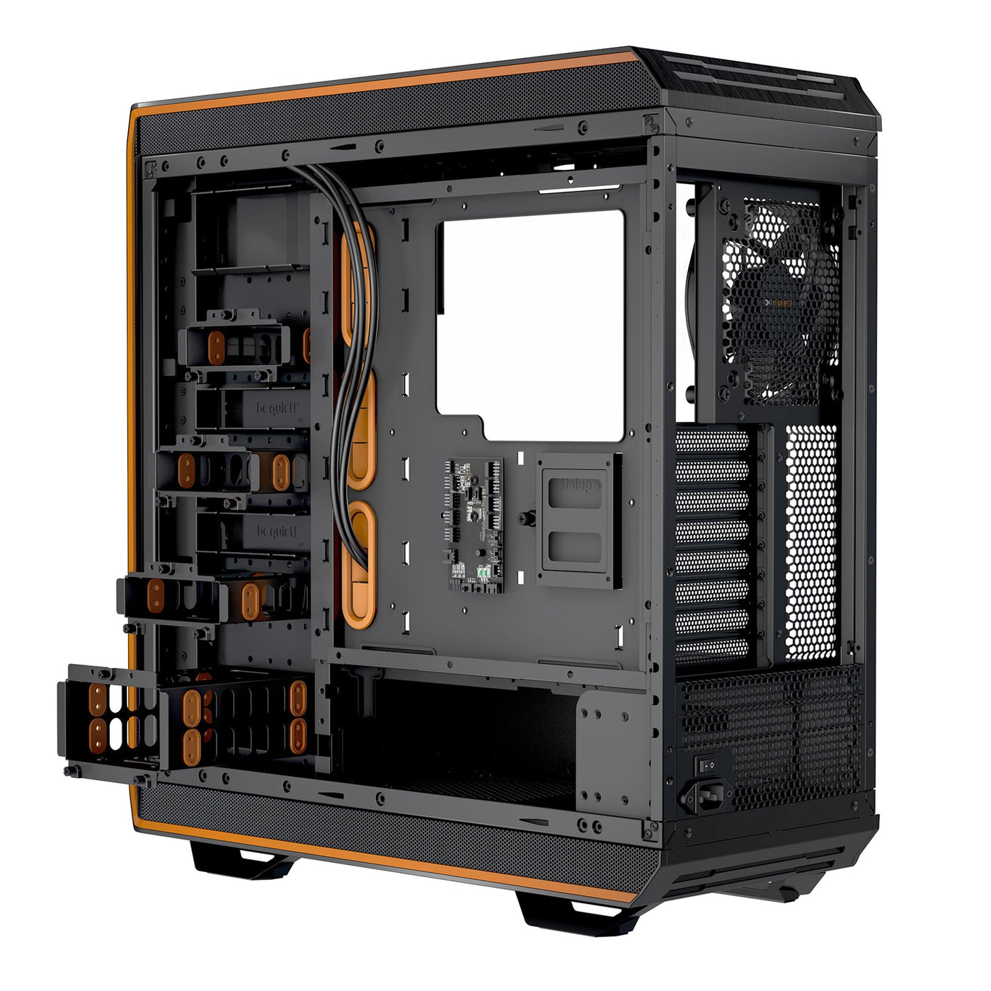 be quiet! HDD Cage, Mounting for One HDD or Two SSDs, Black & Orange R ...