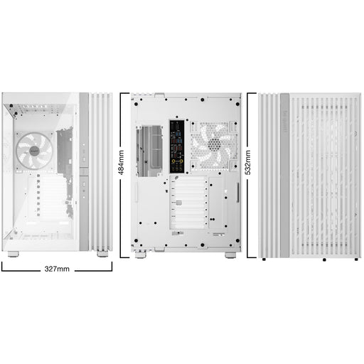 be-quiet! Light Base 900 FX, White, Full Tower E-ATX Case, Massive ARGB LED Strip, Full Windowed Design, 4 Light Wings 140mm PWM fans included-Cases-Gigante Computers