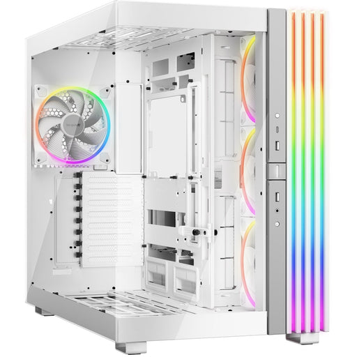 be-quiet! Light Base 900 FX, White, Full Tower E-ATX Case, Massive ARGB LED Strip, Full Windowed Design, 4 Light Wings 140mm PWM fans included-Cases-Gigante Computers