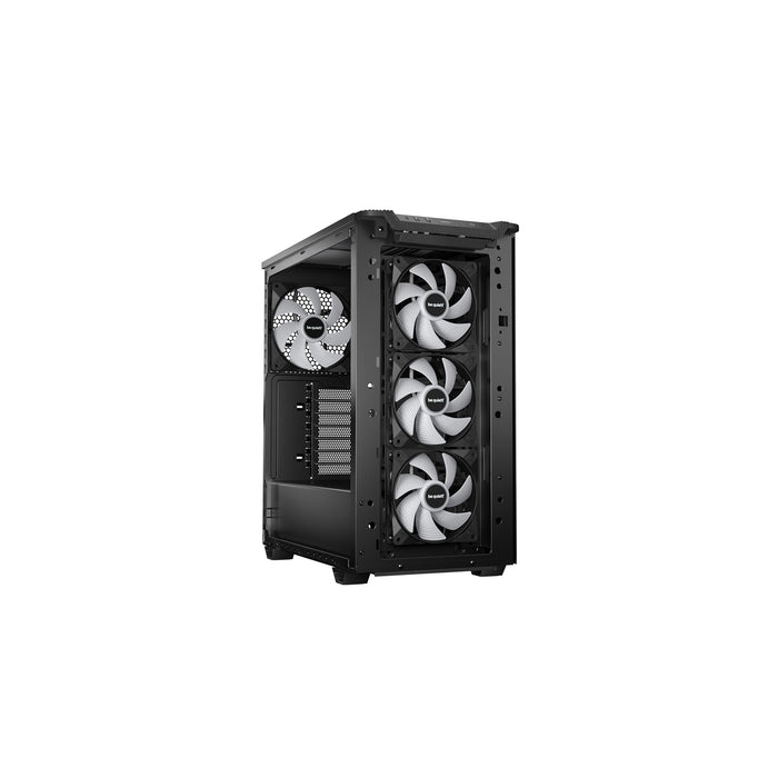 be quiet! Pure Base 501 LX Case, Airflow Window Black, Mid Tower, 2 x USB Type-A, 1 x USB Type-C, 4 x Light Wings LX Black PWM Fans Included, 3 Years Warranty-Cases-Gigante Computers