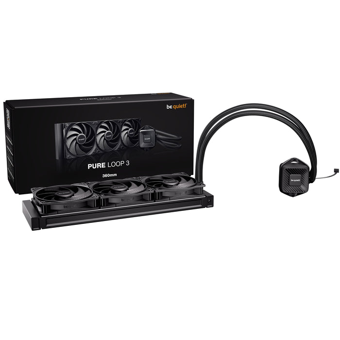 be quiet! Pure Loop 3 Liquid CPU Cooler, Universal Socket, 240mm Radiator, 3 x Pure Wings 3 120mm PWM High Speed, 3-year manufacurer's warranty.-Fans-Gigante Computers