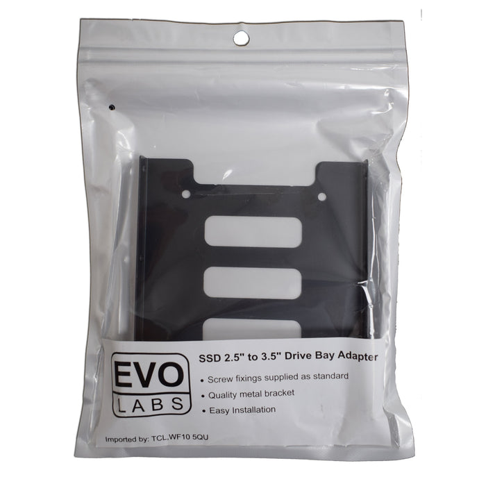 Evo Labs Single Metal SSD 2.5 to 3.5 Drive Bay Adapter