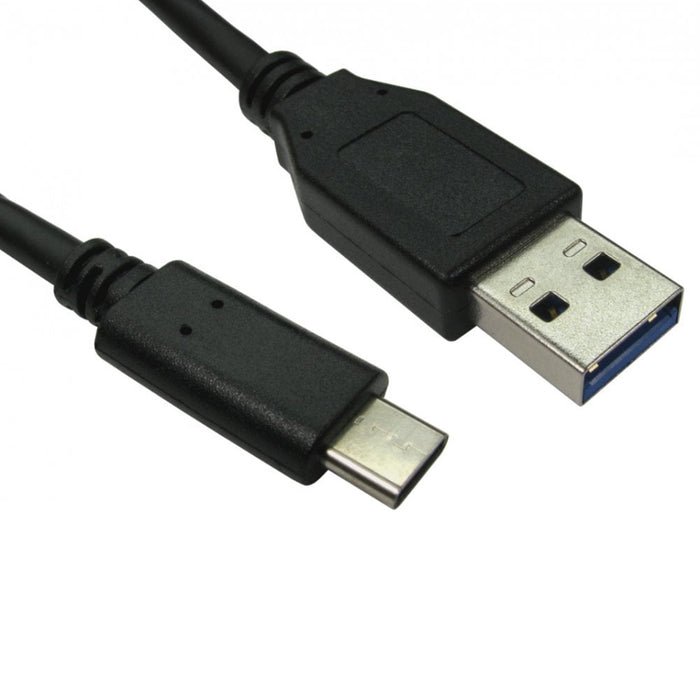 USB 3.0 to USB Type-C Cable, Black, 1 Metre