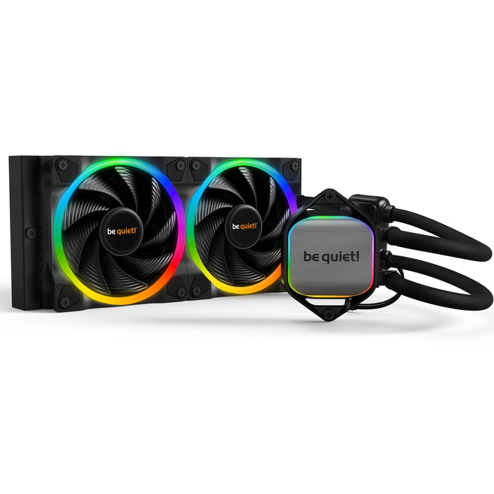 Be Quiet! Pure Loop 2 FX ARGB 240mm Liquid CPU Cooler, 2 x 12cm Light Wings ARGB Fans, ARGB PWM Hub