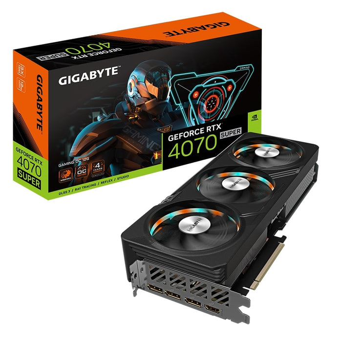 Gigabyte Nvidia GeForce RTX 4070 SUPER GAMING OC 12GB Graphics Card-Graphics Cards-Gigante Computers