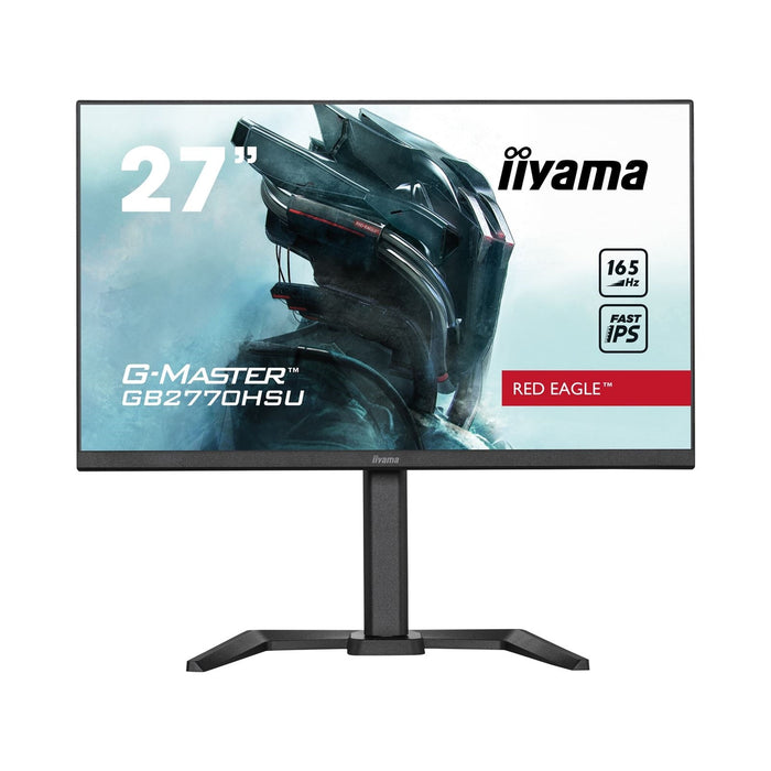 iiyama G-Master GB2770HSU-B5 Red Eagle 27 Inch Monitor Gaming Monitor, Black, Ultra Slim Bezel, Fast IPS IGZO, 165Hz, 0.8ms, FreeSync, HDMI, Display Port, USB Hub, Height Adjustable, Pivot, VESA-Monitors-Gigante Computers