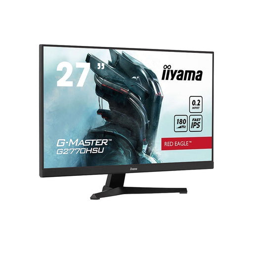 iiyama G-Master GB2770HSU-B6 Red Eagle 27 Inch Monitor Gaming Monitor, Black, Ultra Slim Bezel, Fast IPS IGZO, 180Hz, 0.2ms, FreeSync, HDMI, Display Port, USB Hub, Height Adjustable, Pivot, VESA-Monitors-Gigante Computers