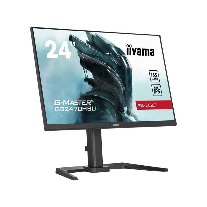 iiyama G-Master Red Eagle gaming monitor GB2470HSU-B5 23.8" Height Adjustable, Full HD, 165Hz, 0.8ms, FreeSync, HDMI, Display Port, USB Hub-Monitors-Gigante Computers