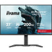 iiyama G-Master Red Eagle gaming monitor GB2771QSU-B1 27" Black, Height Adjustable, QHD Resolution, Ultra Slim Bezel, IPS, 200Hz, 0.5ms, Nvidia G-Sync, HDMI, Display Port, USB Hub-Monitors-Gigante Computers