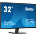 iiyama PROLITE X3270QSU-B1 32 Inch IPS Monitor, Black, 2560x1440, 3ms, 100hz, FreeSync, HDMI, Display Port, USB Hub, Speakers, Int PSU, VESA-Gigante Computers