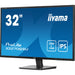 iiyama PROLITE X3270QSU-B1 32 Inch IPS Monitor, Black, 2560x1440, 3ms, 100hz, FreeSync, HDMI, Display Port, USB Hub, Speakers, Int PSU, VESA-Gigante Computers