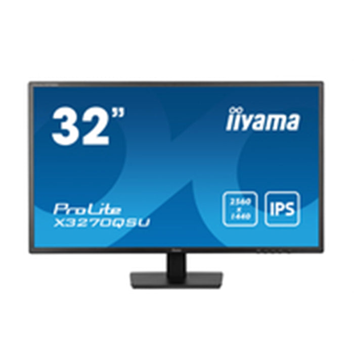 iiyama PROLITE X3270QSU-B1 32 Inch IPS Monitor, Black, 2560x1440, 3ms, 100hz, FreeSync, HDMI, Display Port, USB Hub, Speakers, Int PSU, VESA-Gigante Computers