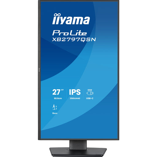 iiyama PROLITE XB2797HSN-B1 27 inch IPS Monitor, Full HD, 1ms, HDMI, DisplayPort, Freesync, 100Hz, Speakers, Black, Internal PSU-Monitors-Gigante Computers