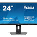 iiyama PROLITE XUB2493HS-B6 24 inch IPS Monitor, Full HD, 0.5ms, HDMI, DisplayPort, Freesync, 100Hz, Speakers, Black, Internal PSU, VESA, Height Adjustable, Pivot-Monitors-Gigante Computers