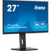 iiyama ProLite XUB2797HSN-B2 27 Inch Full HD IPS Monitor, Matte Black, USB-C Dock, RJ45, 100 Hz, 1x HDMI, 1x DisplayPort, 4x USB Hub, Speakers, Height Adjust, Pivot, VESA-Monitors-Gigante Computers