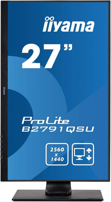 iiyama Prolite B2791QSU-B1 27" WQHD Monitor - Refurbished-Monitors-Gigante Computers
