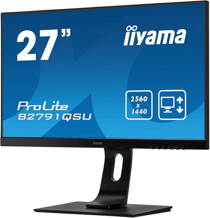 iiyama Prolite B2791QSU-B1 27" WQHD Monitor - Refurbished-Monitors-Gigante Computers