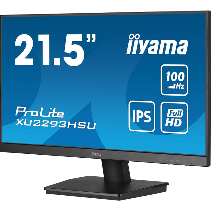 iiyama Prolite XU2293HSU-B6 22 inch IPS Monitor, Full HD, 1ms, HDMI, Display Port, USB Hub, 100Hz, Speakers, Black, Int PSU, VESA-Monitors-Gigante Computers