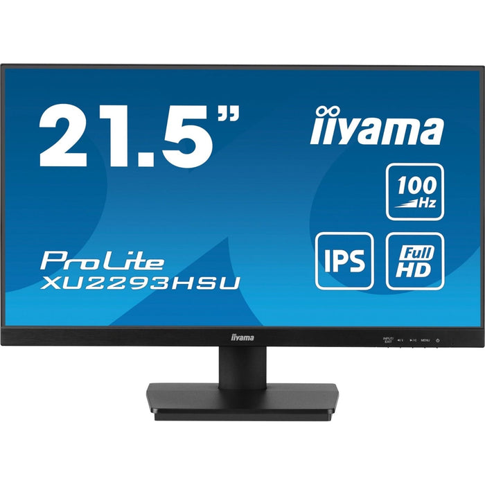 iiyama Prolite XU2293HSU-B6 22 inch IPS Monitor, Full HD, 1ms, HDMI, Display Port, USB Hub, 100Hz, Speakers, Black, Int PSU, VESA-Monitors-Gigante Computers
