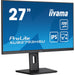 iiyama Prolite XU2793HS-B 27 inch IPS Monitor, Full HD, 1ms, HDMI, DisplayPort, 100Hz, Speakers, Black, Internal PSU, VESA-Monitors-Gigante Computers