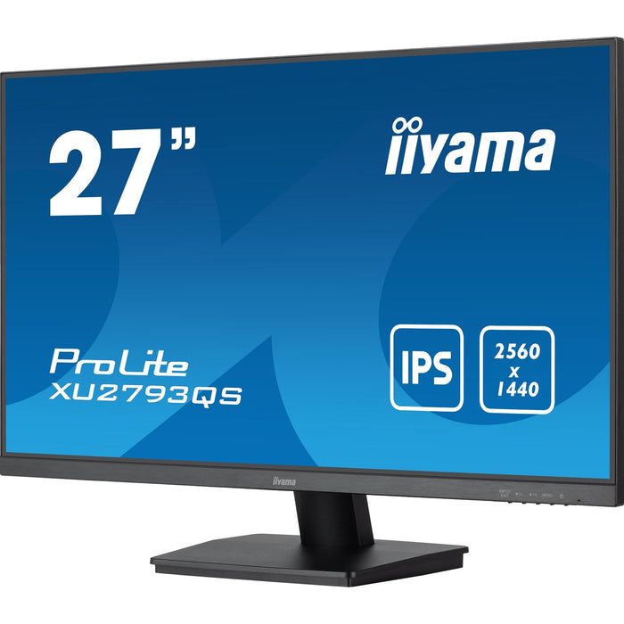 iiyama Prolite XU2793QS-B6 27 inch IPS Monitor, WQHD, 1ms, HDMI, DisplayPort, 100Hz, Speakers, Black, Internal PSU, VESA-Monitors-Gigante Computers