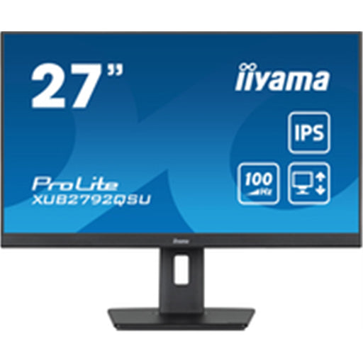 iiyama Prolite XUB2792QSU-B6 27 inch QHD IPS Monitor, .0.4ms, HDMI, DisplayPort, USB Hub, 100Hz, Speakers, Black, Internal PSU, Height Adjust, Pivot, VESA-Monitors-Gigante Computers