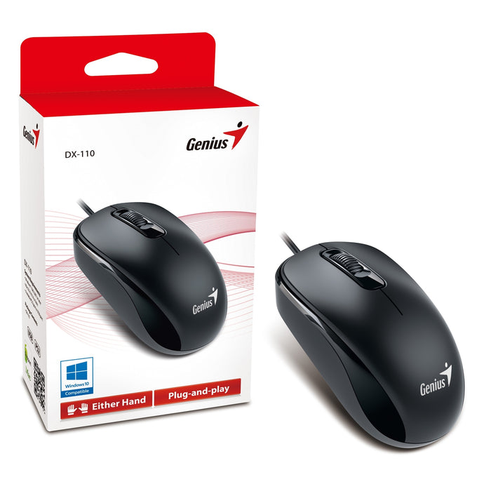 Genius DX-110 Black USB Full Size Optical Mouse